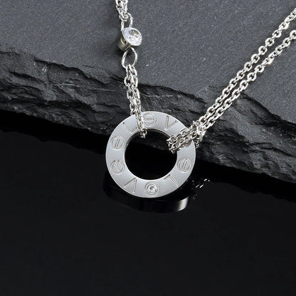 [Angela Schmuck] LIEBESKETTE 16MM 2 DIAMANTEN
