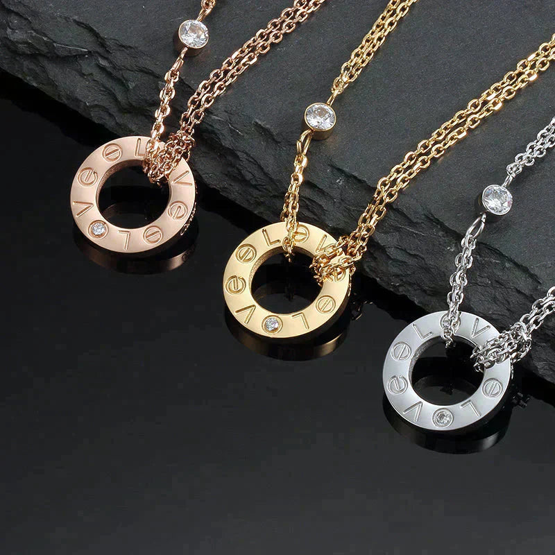 [Angela Schmuck] LIEBESKETTE 16MM 2 DIAMANTEN