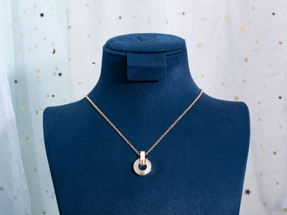 [Angela Schmuck]GARI HALSKETTE ROSA GOLD MOP