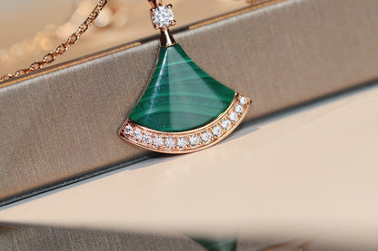 [Angela Schmuck]TRAUM HALSKETTE MALACHIT DIAMANT