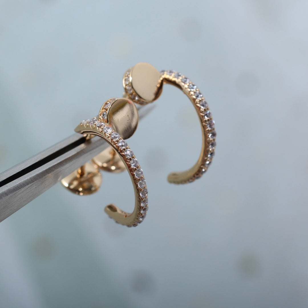 [Angela Schmuck]JUSTE OHRRINGE 12,75MM ROTGOLD DIAMANT