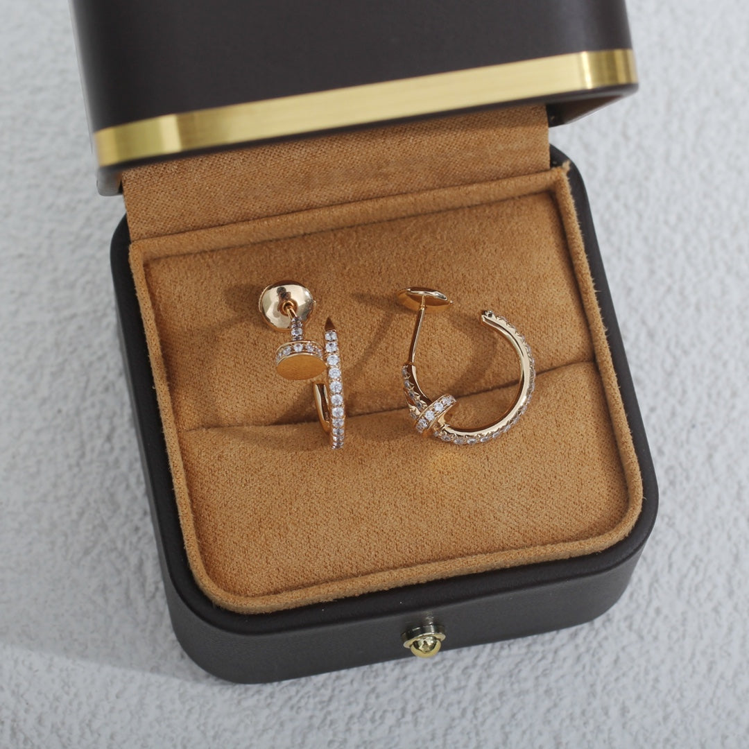 [Angela Schmuck]JUSTE OHRRINGE 12,75MM ROTGOLD DIAMANT