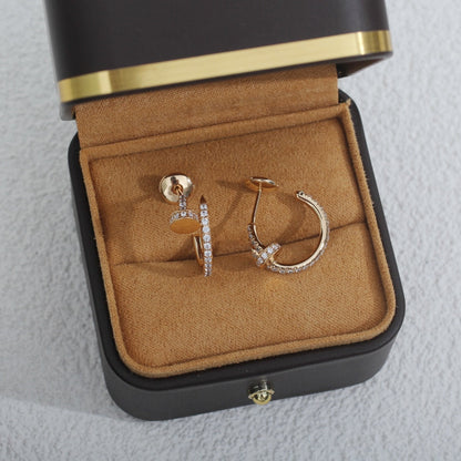 [Angela Schmuck]JUSTE OHRRINGE 12,75MM ROTGOLD DIAMANT