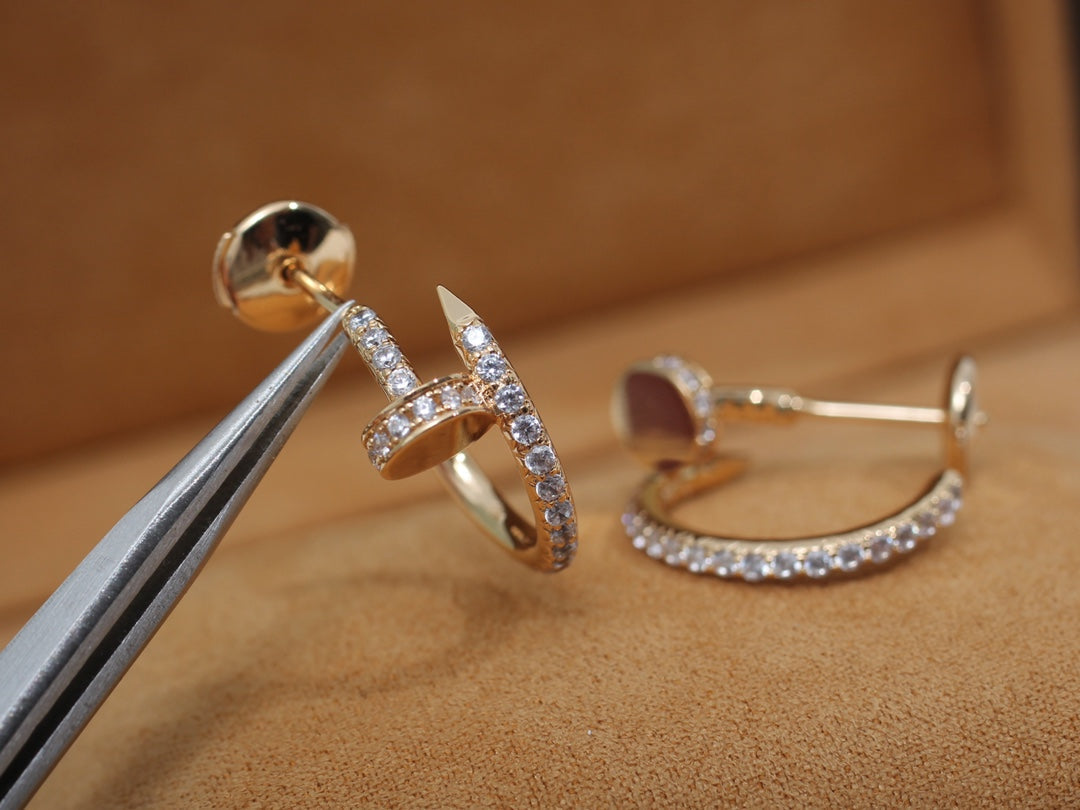 [Angela Schmuck]JUSTE OHRRINGE 12,75MM ROTGOLD DIAMANT