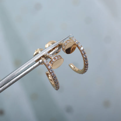 [Angela Schmuck]JUSTE OHRRINGE 12,75MM ROTGOLD DIAMANT