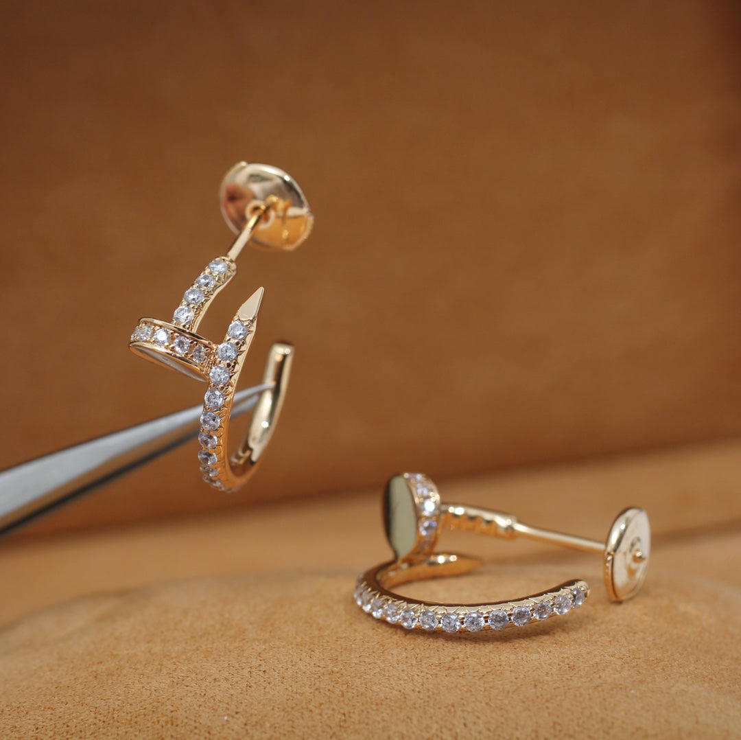 [Angela Schmuck]JUSTE OHRRINGE 12,75MM ROTGOLD DIAMANT