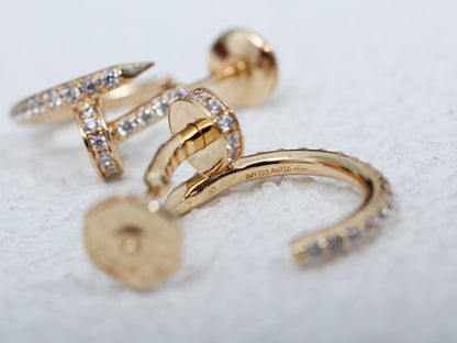 [Angela Schmuck]JUSTE OHRRINGE 12,75MM ROTGOLD DIAMANT