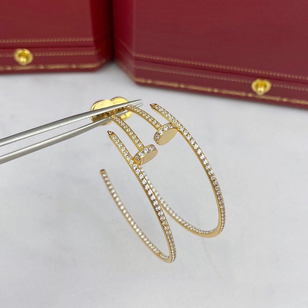 [Angela Jewellery]JUSTE OHRRINGE VOLLER DIAMANTEN 1,8 MM