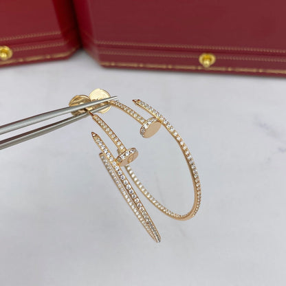 [Angela Jewellery]JUSTE OHRRINGE VOLLER DIAMANTEN 1,8 MM