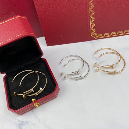 [Angela Jewellery]JUSTE OHRRINGE VOLLER DIAMANTEN 1,8 MM