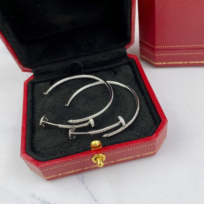 [Angela Jewellery]JUSTE OHRRINGE VOLLER DIAMANTEN 1,8 MM