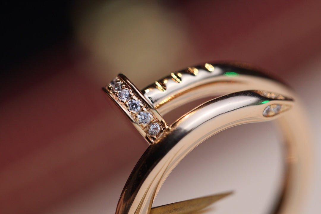 [アンジェラジュエリー]JUSTE リング 2.65mm ピンクゴールド ダイヤモンド