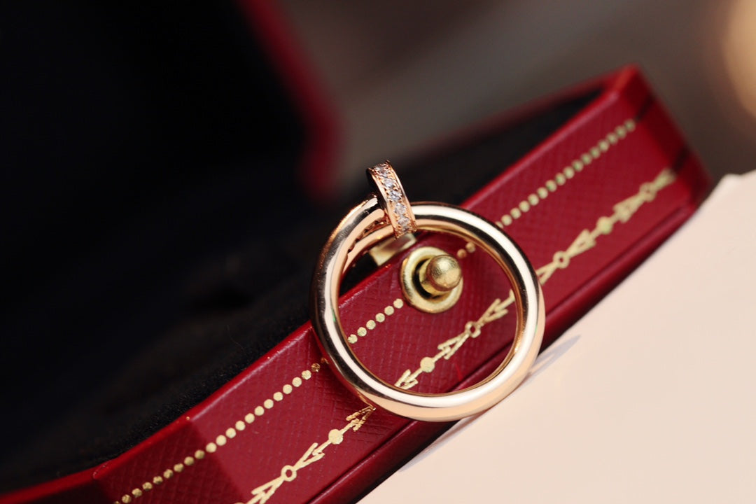 [アンジェラジュエリー]JUSTE リング 2.65mm ピンクゴールド ダイヤモンド