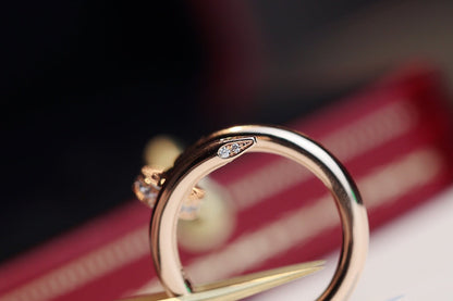 [アンジェラジュエリー]JUSTE リング 2.65mm ピンクゴールド ダイヤモンド