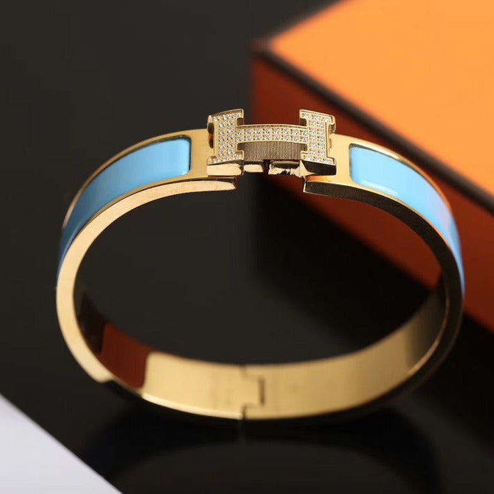[Angela Schmuck]H CLOUD BLUE ARMBAND GOLD DIAMANT