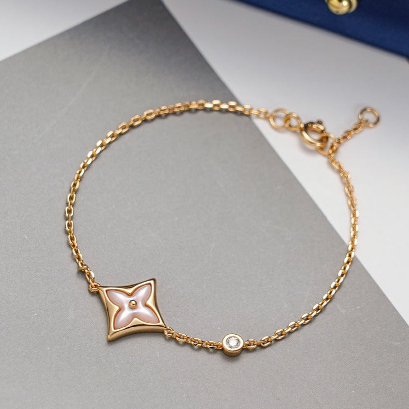 [Angela Jewellery]STAR 1 DIAMANT ROSGOLDARMBAND