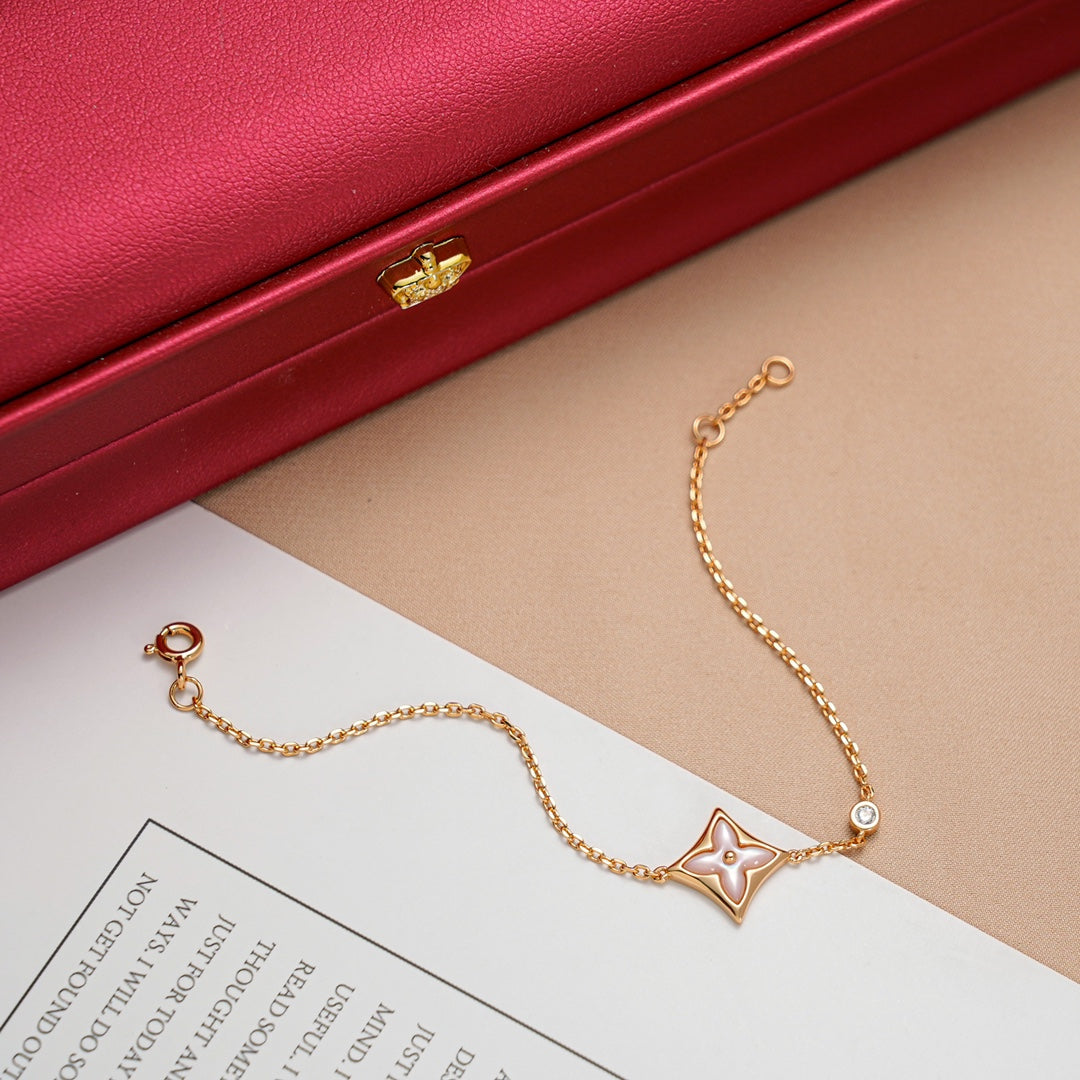 [Angela Jewellery]STAR 1 DIAMANT ROSGOLDARMBAND