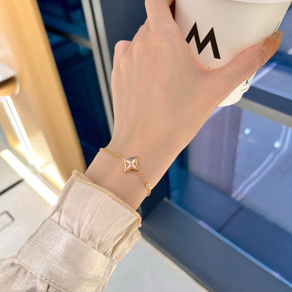 [Angela Jewellery]STAR 1 DIAMANT ROSGOLDARMBAND