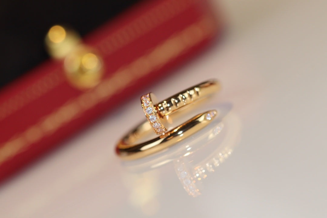[アンジェラジュエリー]JUSTE リング 2.65mm ゴールド ダイヤモンド