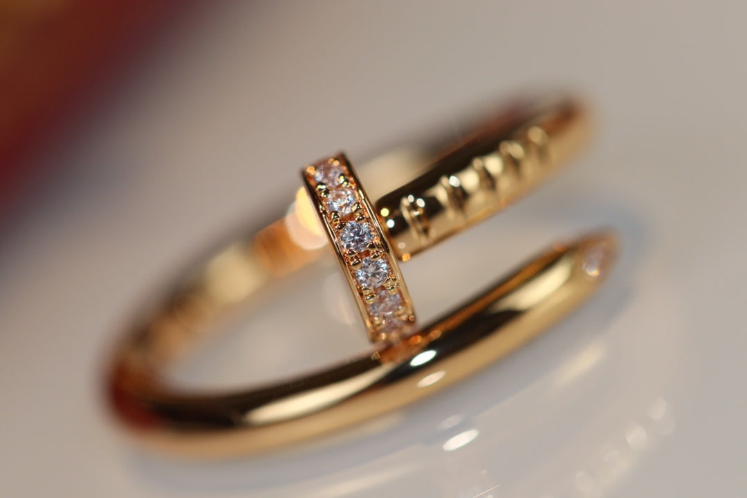 [アンジェラジュエリー]JUSTE リング 2.65mm ゴールド ダイヤモンド