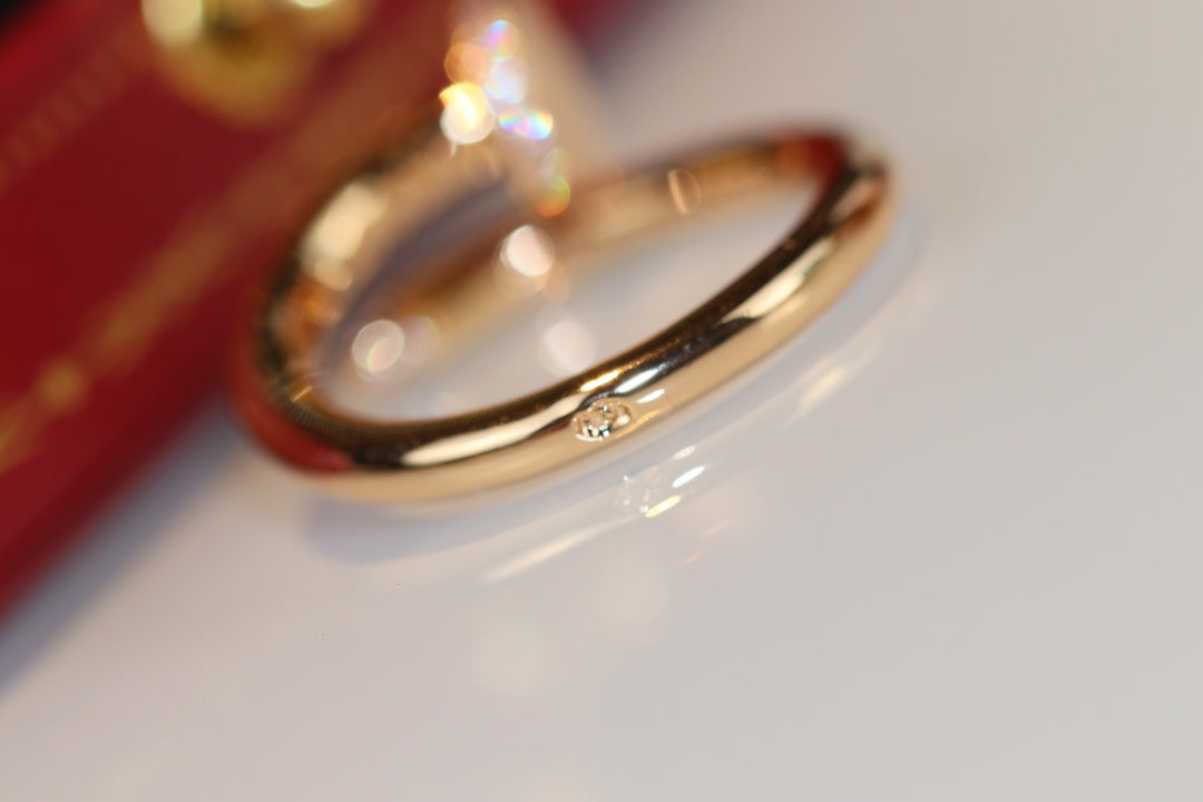 [アンジェラジュエリー]JUSTE リング 2.65mm ゴールド ダイヤモンド