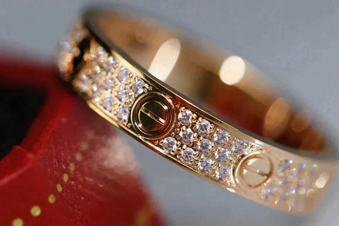 [Angela Schmuck]Liebesring 3,6 mm Diamanten besetzt