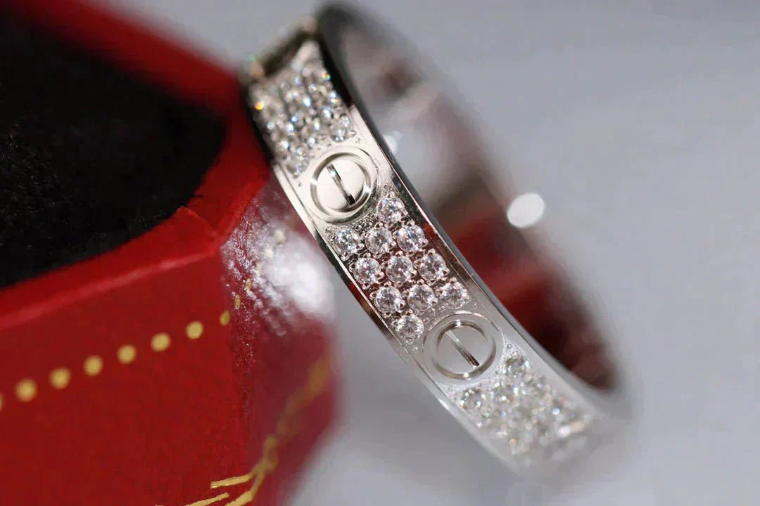 [Angela Schmuck]Liebesring 3,6 mm Diamanten besetzt