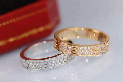 [Angela Schmuck]Liebesring 3,6 mm Diamanten besetzt