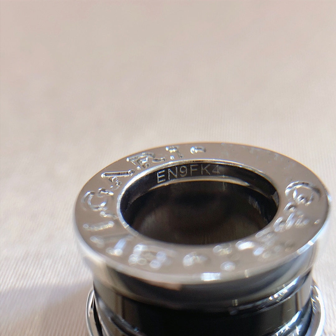 [Angela Jewellery]ZERO 1 BLACK CERAMIC SILVER NECKLACE