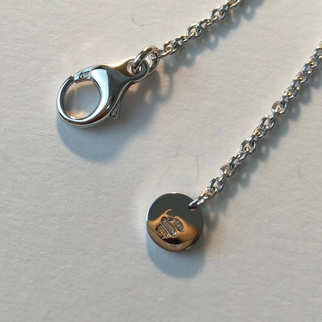[Angela Jewellery]ZERO 1 BLACK CERAMIC SILVER NECKLACE