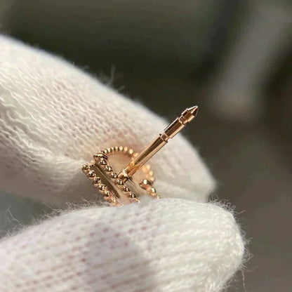 [Angela Schmuck]Herz-Ohrstecker aus Karneol