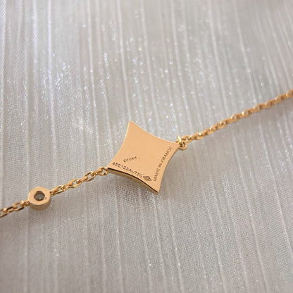 [Angela Schmuck]COLOR STAR KARNEOL ROTGOLD DIAMANT ARMBAND