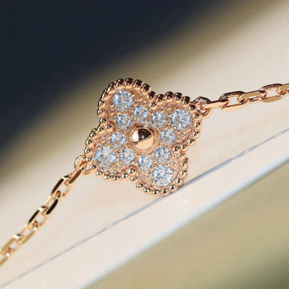 [Angela Schmuck]CLOVER 20 MOTIVE LASER DIAMANT HALSKETTE
