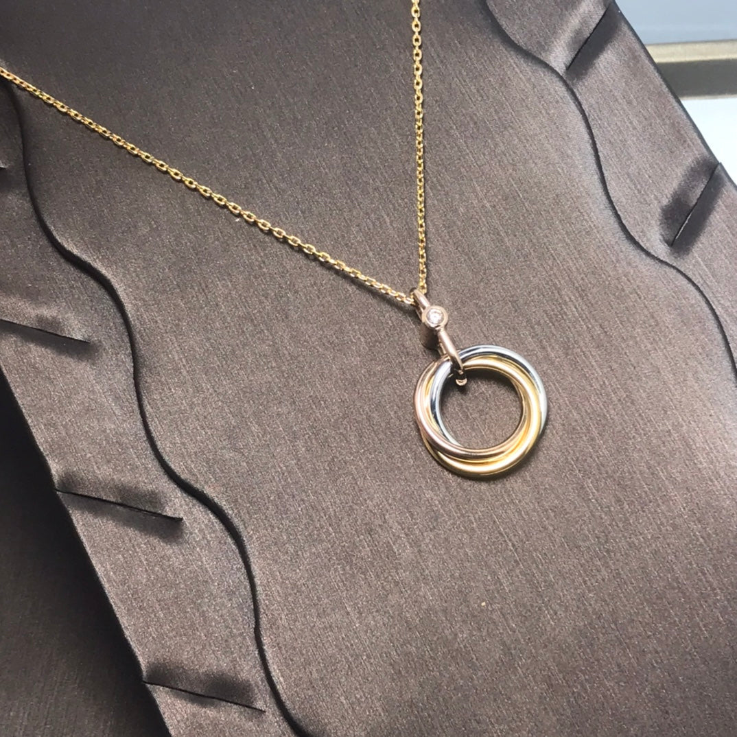 [Angela Schmuck]TRINITY SILBER GOLD ROTGOLD HALSKETTE