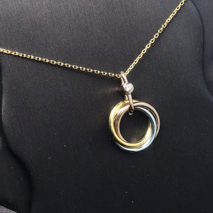 [Angela Schmuck]TRINITY SILBER GOLD ROTGOLD HALSKETTE