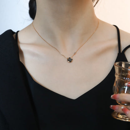 [アンジェラジュエリー]サンペンダント ピンクゴールド ダイヤモンド1石ネックレス