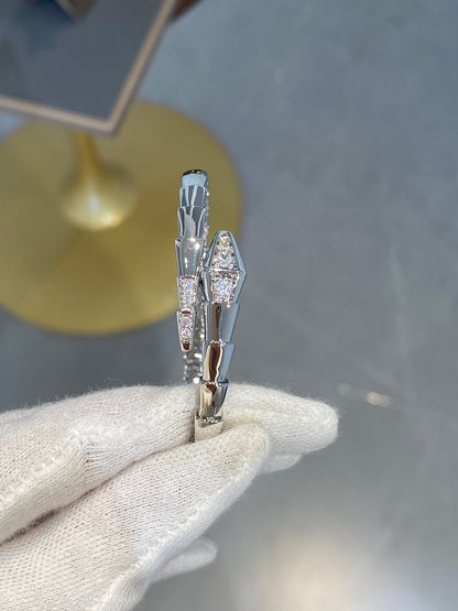 [アンジェラジュエリー]セルペンティ ブレスレット ダイヤモンド シルバー