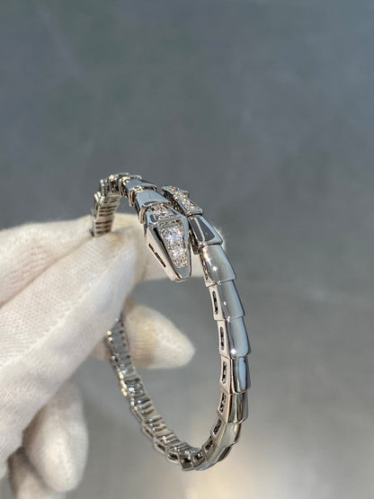 [アンジェラジュエリー]セルペンティ ブレスレット ダイヤモンド シルバー