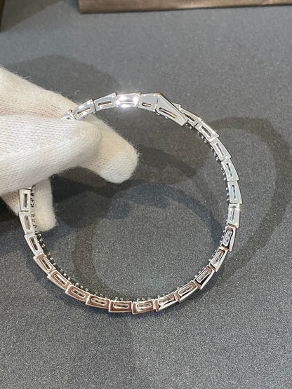 [アンジェラジュエリー]セルペンティ ブレスレット ダイヤモンド シルバー