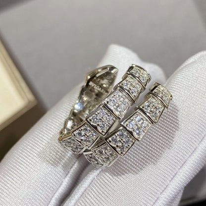 [Angela Jewellery]SERPENTI DOPPELRING SILBER MIT DIAMANTEN