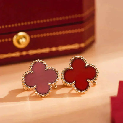 [Angela Schmuck]CLOVER MEDIUM 1 MOTIFS KARNEOL OHRRINGE