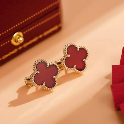 [Angela Schmuck]CLOVER MEDIUM 1 MOTIFS KARNEOL OHRRINGE