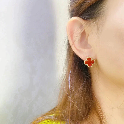 [Angela Schmuck]CLOVER MEDIUM 1 MOTIFS KARNEOL OHRRINGE