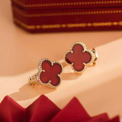 [Angela Schmuck]CLOVER MEDIUM 1 MOTIFS KARNEOL OHRRINGE