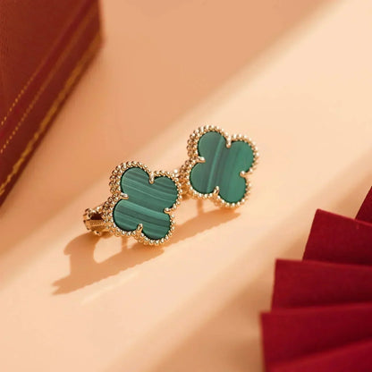 [Angela Schmuck]CLOVER MEDIUM 1 MOTIFS MALACHIT OHRRINGE