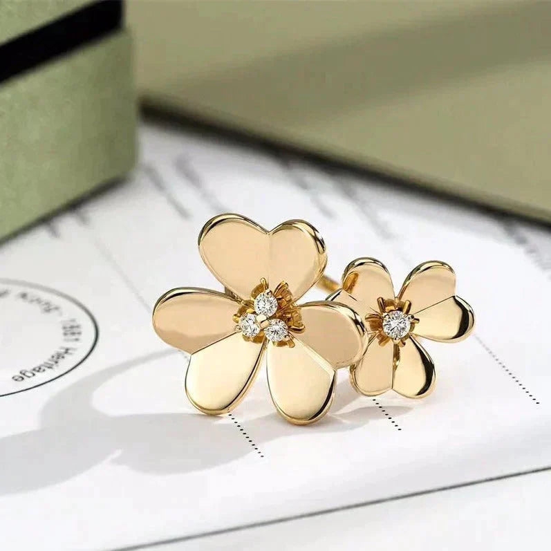 [Angela Schmuck]CLOVER COMOS GOLD DIAMANTRING