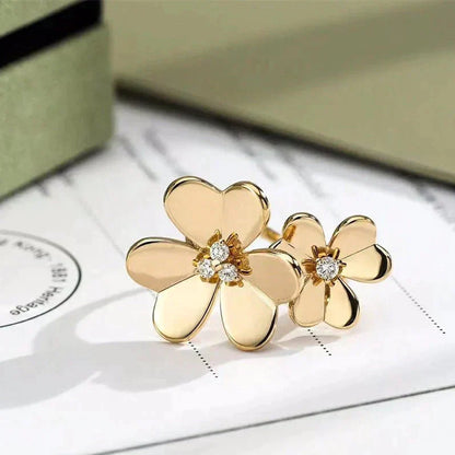 [Angela Schmuck]CLOVER COMOS GOLD DIAMANTRING