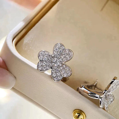 [Angela Schmuck]CLOVER COMOS DIAMANT OHRRINGE SILBER