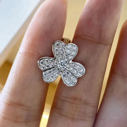 [Angela Schmuck]CLOVER COMOS DIAMANT OHRRINGE SILBER