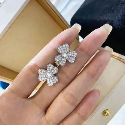 [Angela Schmuck]CLOVER COMOS DIAMANT OHRRINGE SILBER